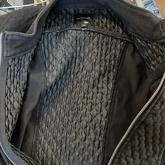 🌹NWOT:LIVERPOOL NEREUS BLACK ZIP UP JACKET - Picture 12 of 14